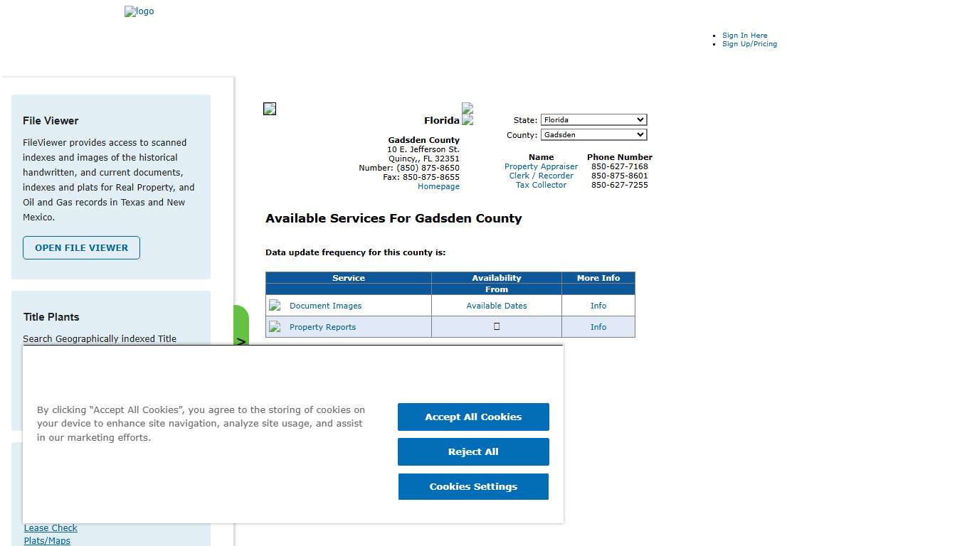 Search Gadsden County Public Property Records Online CourthouseDirect.com